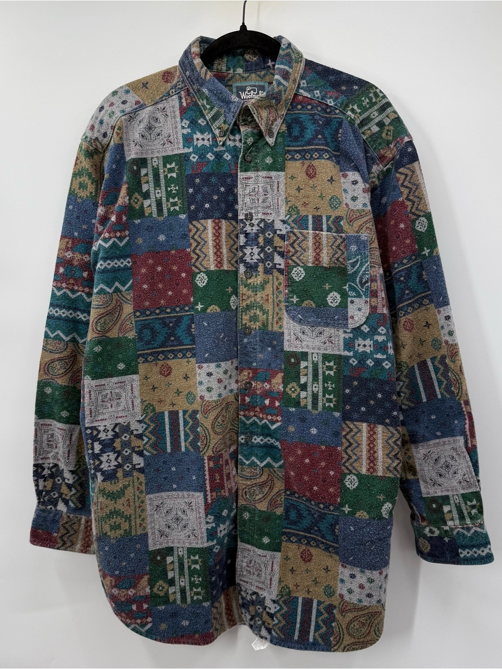 Woolrich Multicolor Patchwork Flannel Button-Down Shirt